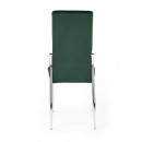 Стул HALMAR K416 темно-зеленый/хром